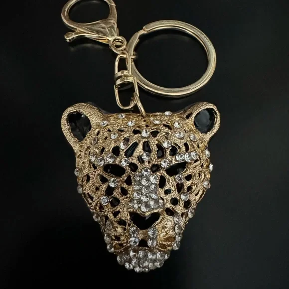 Gold Leopard Bag Charm - Picture 2 of 3